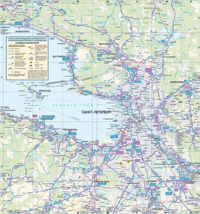 خريطة محطة حافلات سان بطرسبرج