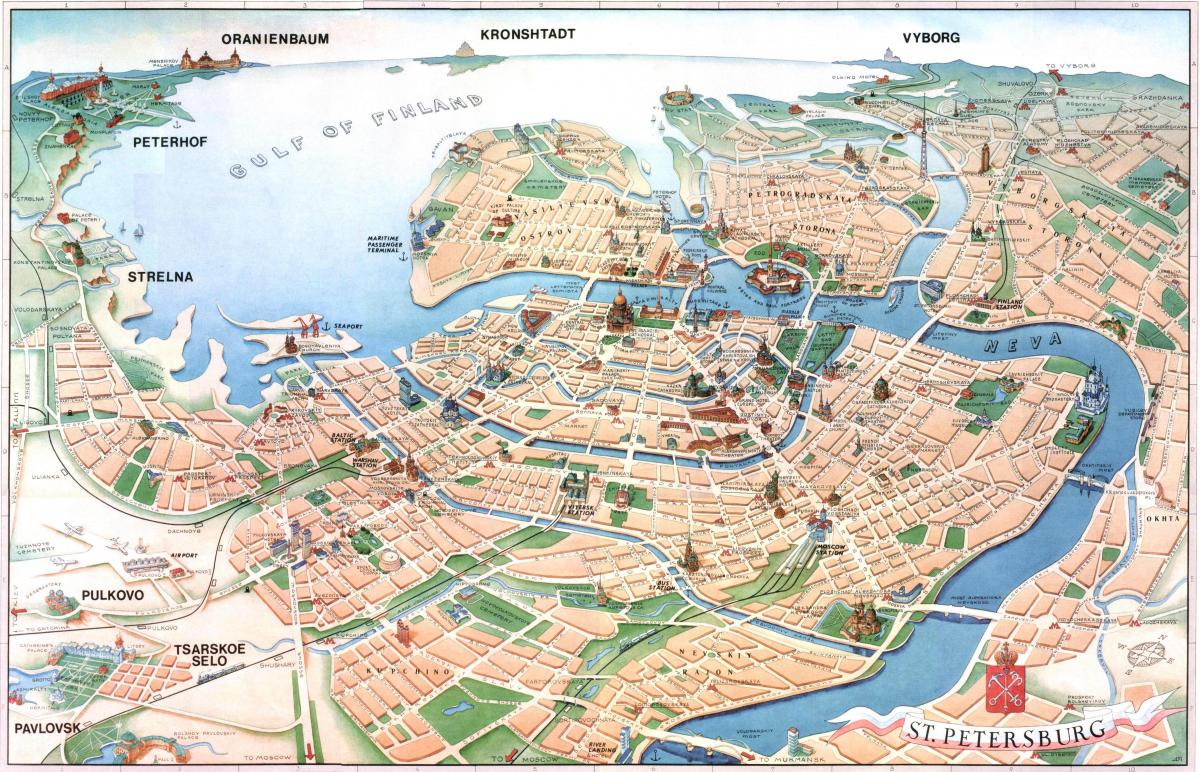 خريطة مشاهد سان بطرسبرج