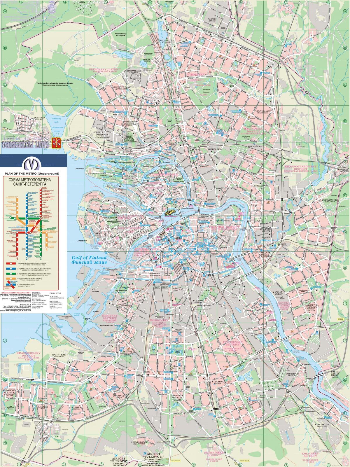 خريطة مدينة سان بطرسبرج